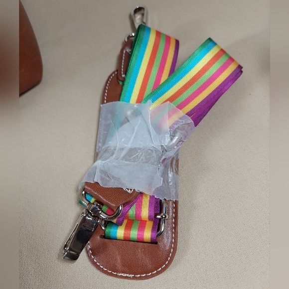 Sydney Love Canvas Stripe Overnight Bag Travel Tote - Picture 8 of 12